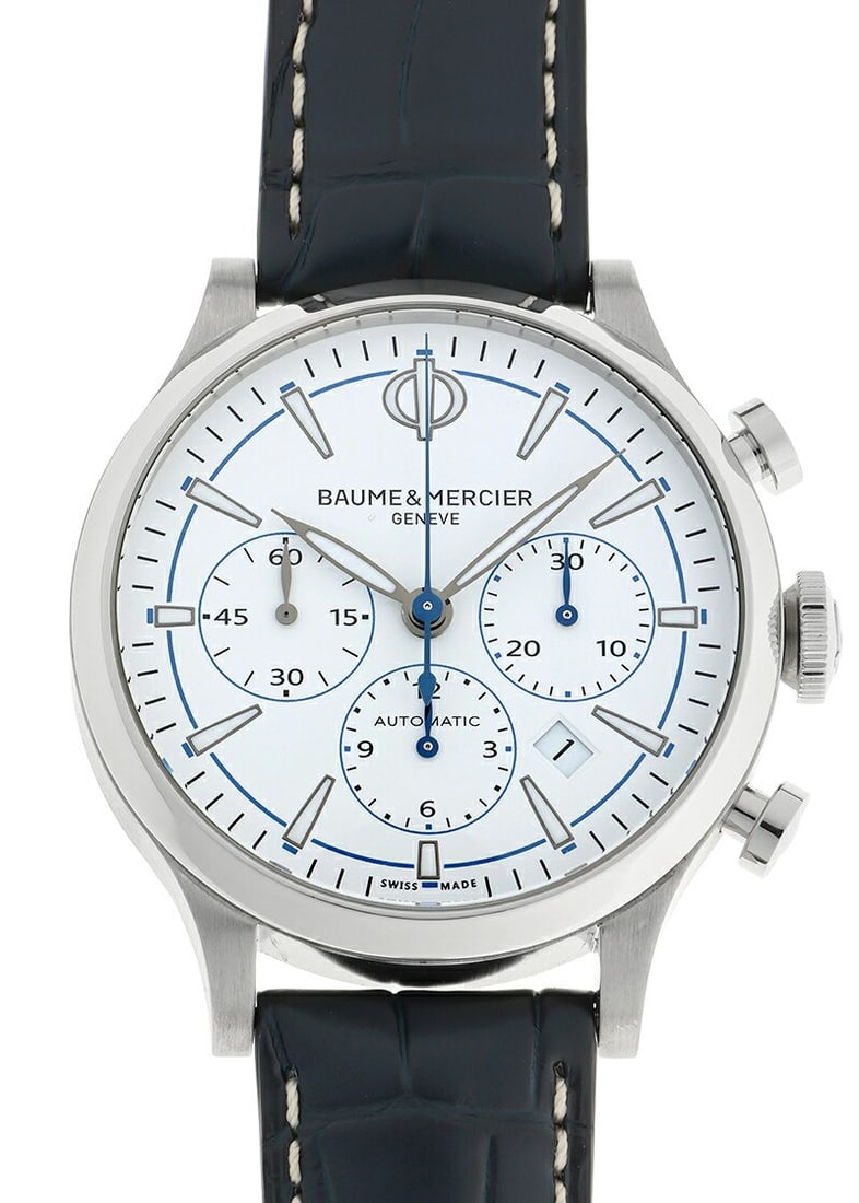 Baume Mercier M0A10437 Capeland 50th Anniversary Mens Automatic Watch: Baume Mercier M0A10437 Capeland 50th Anniversary Mens Automatic Watch BAUME&MERCIER Capeland 50th Anniversary Model men's wristwatch, reference M0A10437. This un-used watch features a white dial, auto