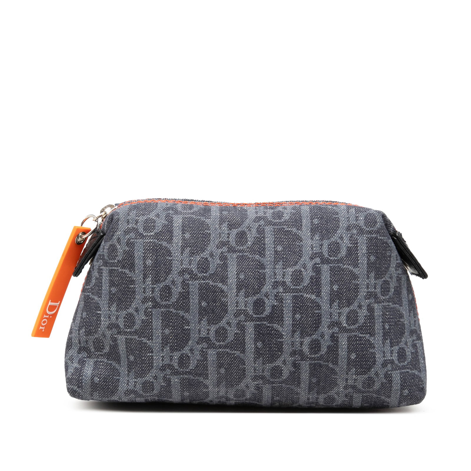 Dior Oblique Denim Cosmetic Pouch Flight Blue Fabric (1 of 6)