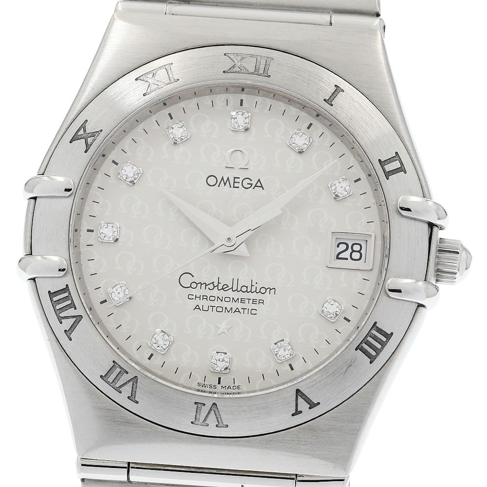 OMEGA Constellation 50th Anniversary Automatic Date Mens Watch 1504.35: OMEGA Constellation 50th Anniversary Automatic Date Mens Watch 1504.35 OMEGA Constellation 50th Anniversary men's wristwatch with date display and automatic movement. This watch features a silver dial