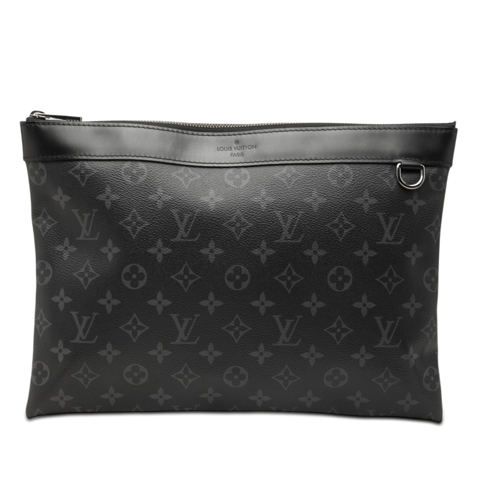 Louis Vuitton Discovery Pochette GM Monogram Eclipse Clutch Bag (1 of 6)