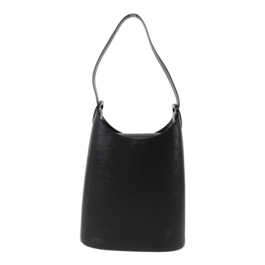 Louis Vuitton M52812 Verseau Black Epi Leather Shoulder Bag: Louis Vuitton M52812 Verseau Black Epi Leather Shoulder Bag Louis Vuitton Verseau shoulder bag in black Epi leather with calfskin trim. This women's bag features a structured silhouette with a magneti