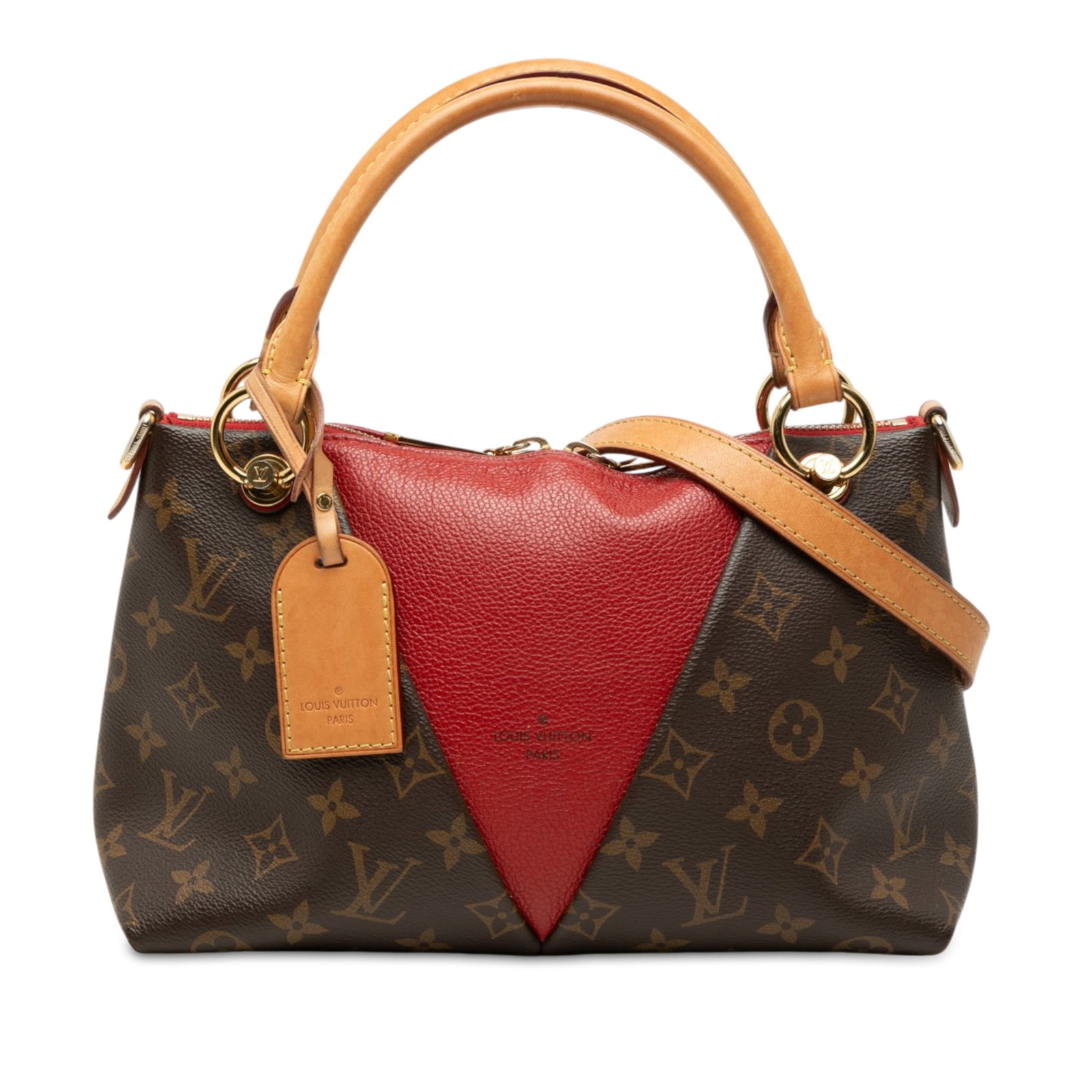 Louis Vuitton Monogram V Tote BB Brown Shoulder Bag: Louis Vuitton Monogram V Tote BB Brown Shoulder Bag Louis Vuitton Monogram V Tote BB in brown with a monogram canvas and leather body. It features rolled vachetta leather handles, an adjustable and de