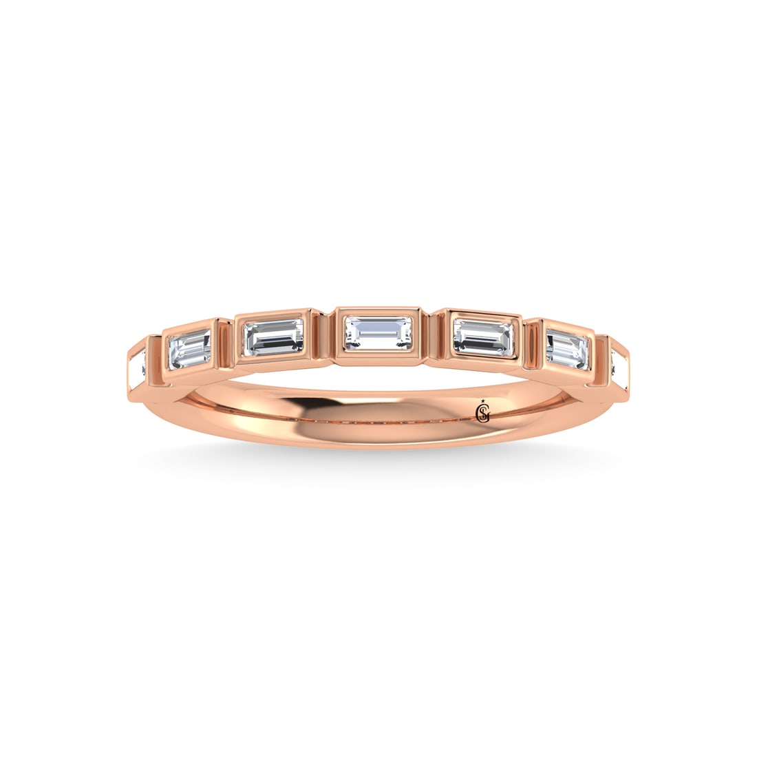 14K Rose Gold Diamond 1/4 Ct.Tw. Stackable Band: 14K Rose Gold Diamond 1/4 Ct.Tw. Stackable Band 14k Rose Gold Stone Color: G-h Stone Clarity: Si3-i1 Each ring is presented in standard size 6.5. Complimentary resizing is available between sizes 510 