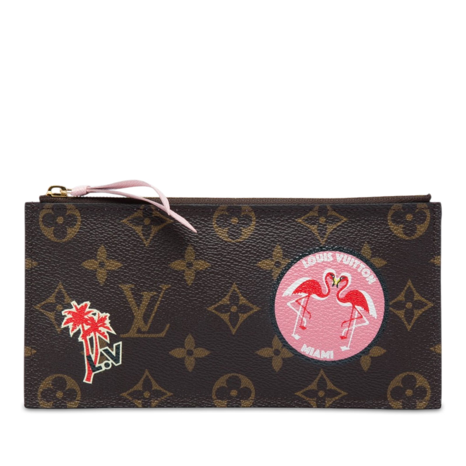 Louis Vuitton Pochette Felicie Monogram World Tour Zip Pouch: Louis Vuitton Pochette Felicie Monogram World Tour Zip Pouch Louis Vuitton Monogram World Tour Pochette Felicie zippered insert in brown monogram canvas. This slim pouch features a top zip closure and
