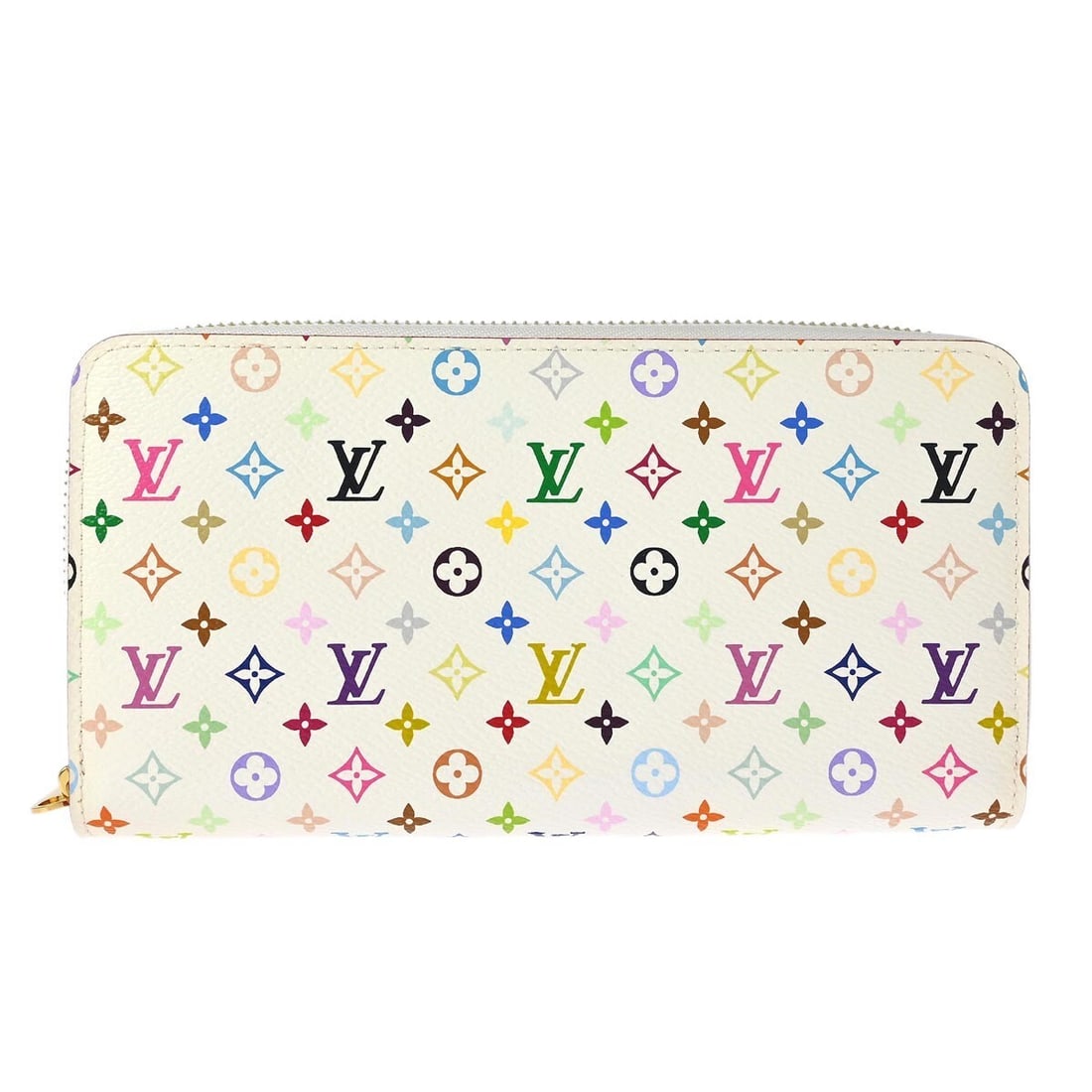 Louis Vuitton M60274 Zippy Wallet White Monogram Multicolor Canvas (1 of 7)
