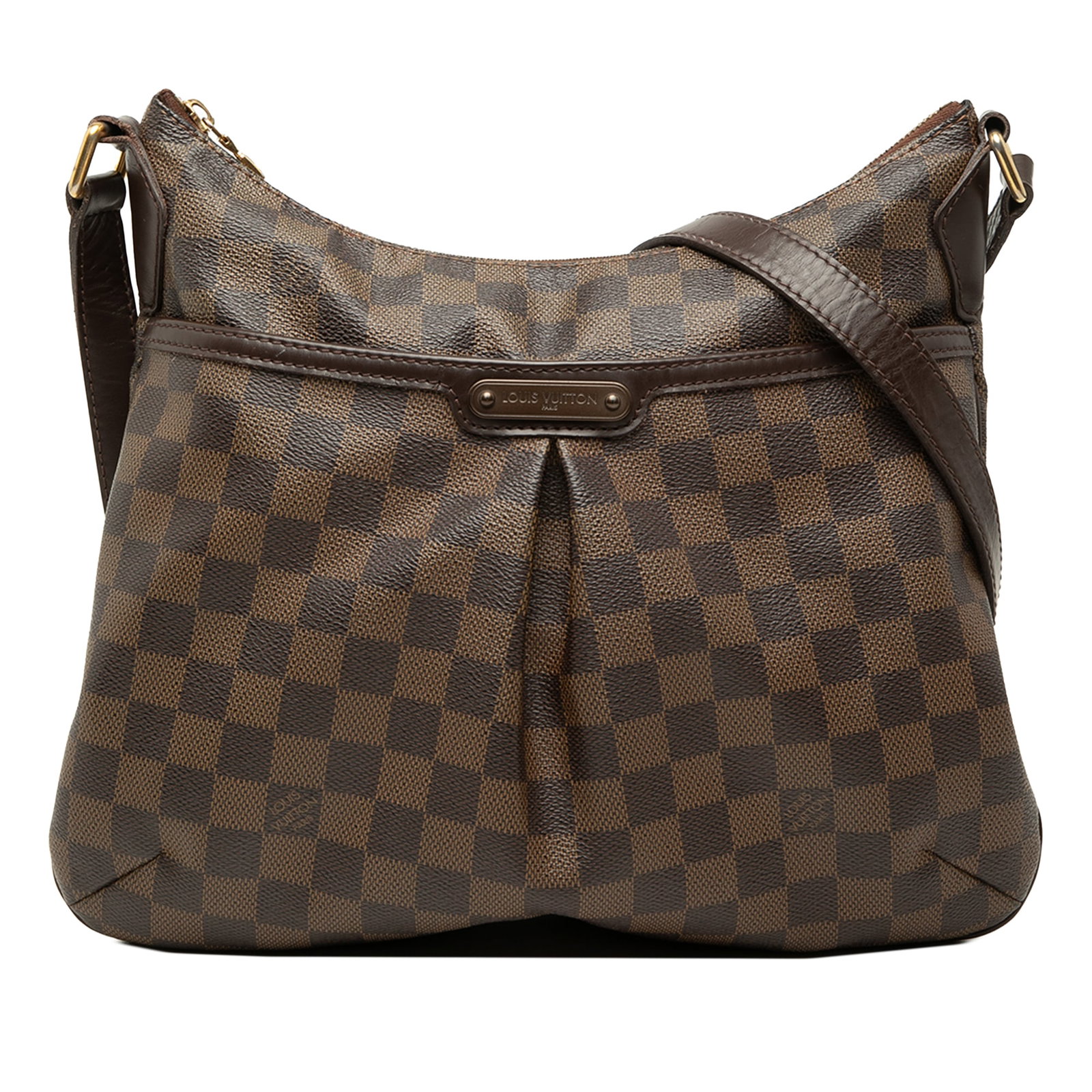 Louis Vuitton Bloomsbury PM Damier Ebene Shoulder Bag: Louis Vuitton Bloomsbury PM Damier Ebene Shoulder Bag Louis Vuitton Bloomsbury PM shoulder bag in Damier Ebene canvas with leather trim. It features an adjustable flat leather strap, top zip closure, 