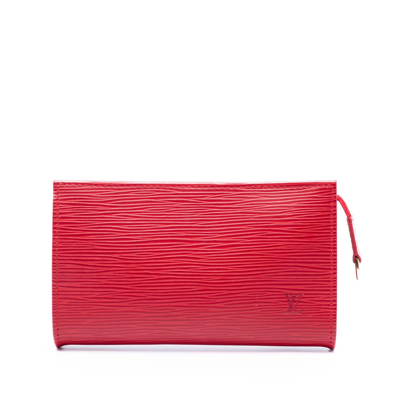 Louis Vuitton Epi PM Bucket Leather Zip Pouch Red (1 of 6)