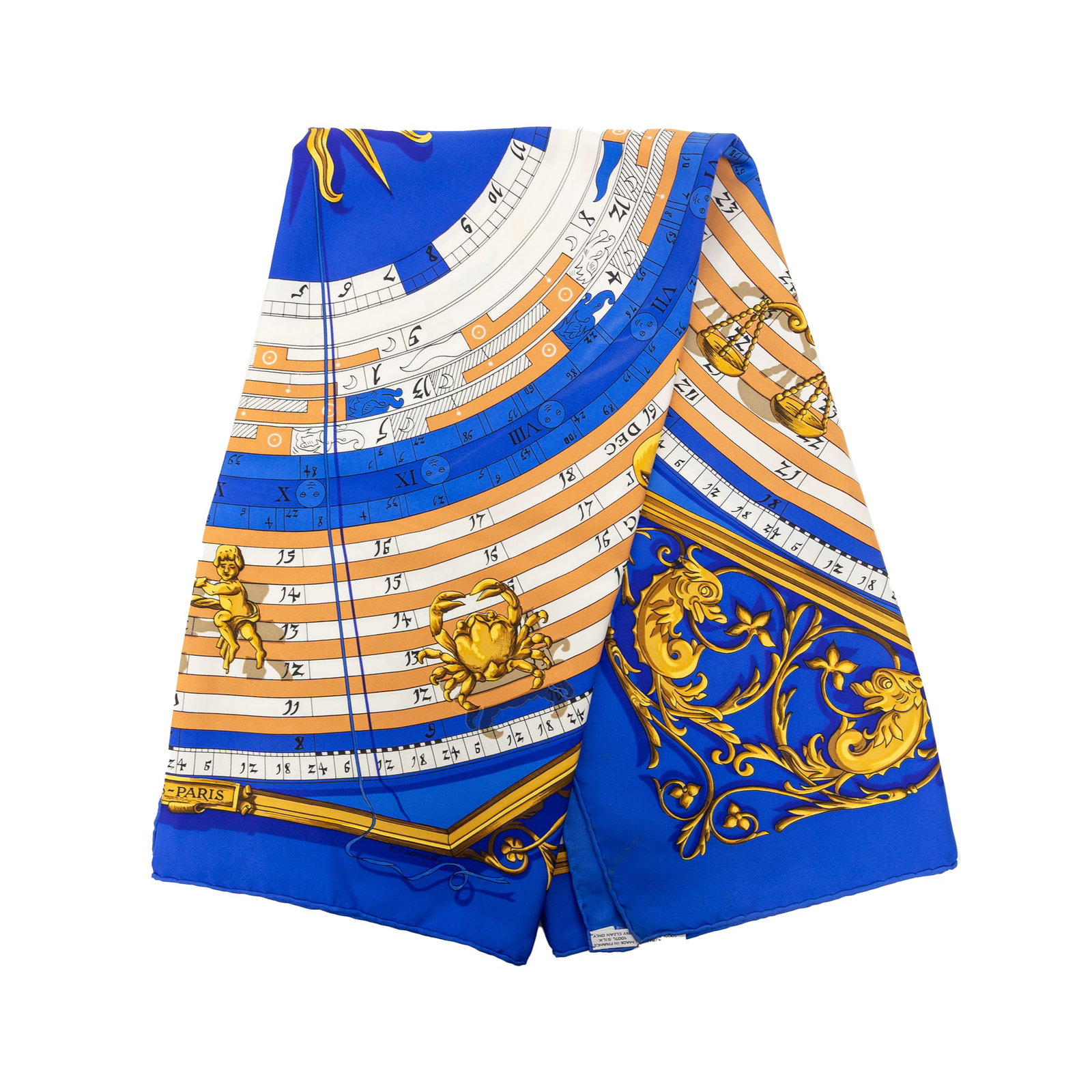 Hermes Astrologie Forever 90 Blue Silk Scarf (1 of 8)
