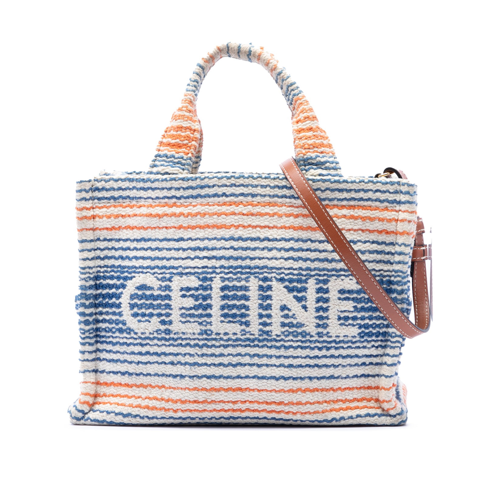 Celine Cabas Thais Small Beige Canvas Satchel Bag: Celine Cabas Thais Small Beige Canvas Satchel Bag Celine Small Canvas Cabas Thais satchel with a canvas body, rolled canvas handles, a detachable flat leather strap, an open top, and an interior slip 