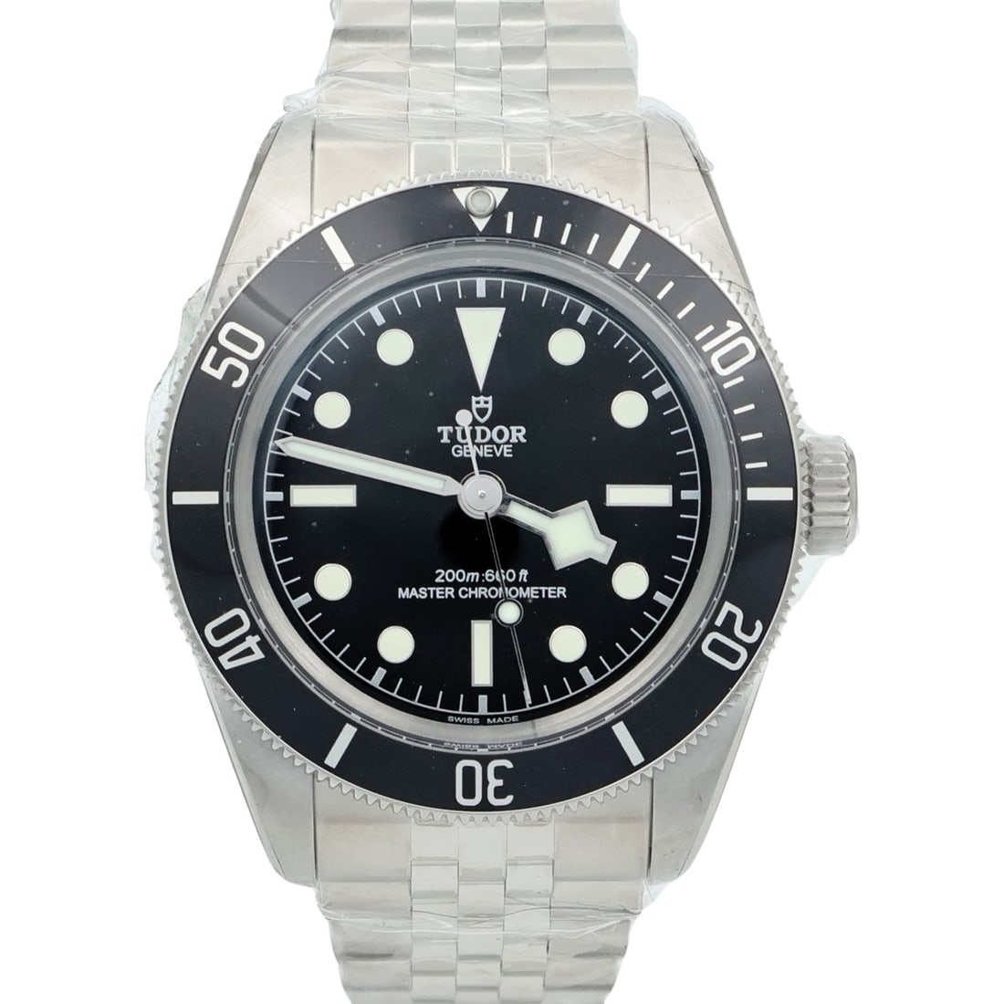TUDOR 7941A1A0NU Black Bay mens automatic stainless steel wristwatch: TUDOR 7941A1A0NU Black Bay mens automatic stainless steel wristwatch TUDOR Black Bay 7941A1A0NU automatic wristwatch for men with a stainless steel case and bracelet, black dial, and black bezel. This