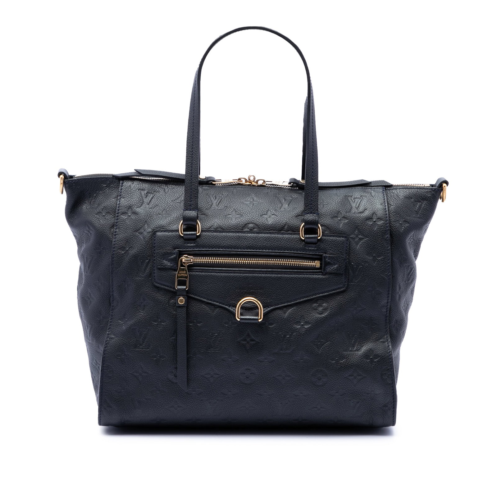 Louis Vuitton Lumineuse PM Monogram Empreinte Leather Handbag Blue: Louis Vuitton Lumineuse PM Monogram Empreinte Leather Handbag Blue Louis Vuitton Monogram Empreinte Lumineuse PM handbag crafted in blue leather with flat leather handles, a top zip closure, an exteri