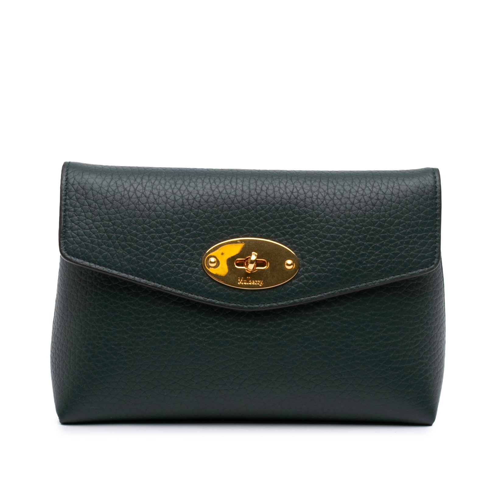 Mulberry Darley cosmetic pouch in green grained calfskin (1 of 7)