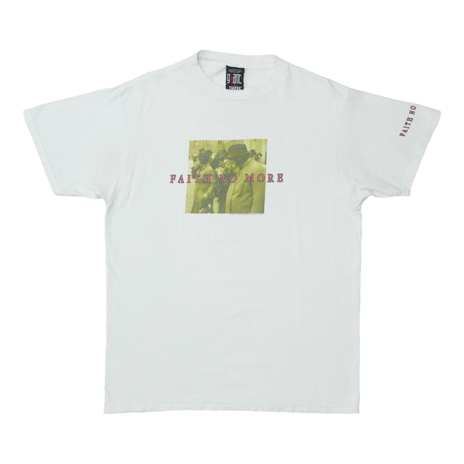 Vintage 1995 Faith No More white cotton tour T-shirt size Large (1 of 12)