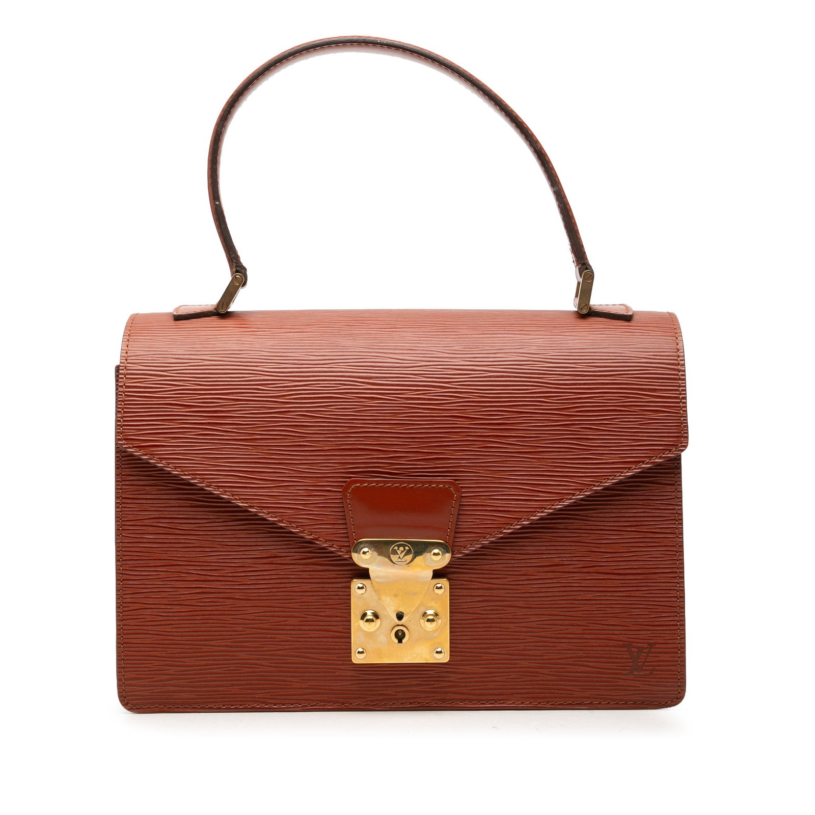 Louis Vuitton Concorde Epi Leather Flap Bag Brown (1 of 7)