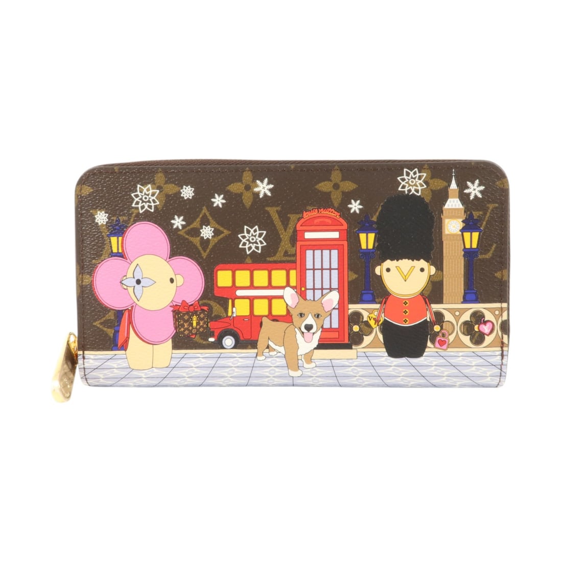 Louis Vuitton Vivienne Zippy Wallet M80861 Monogram Brown: Louis Vuitton Vivienne Zippy Wallet M80861 Monogram Brown Louis Vuitton Vivienne Zippy Wallet in brown Monogram PVC coated canvas. This zip-around long wallet features a structured interior with multi