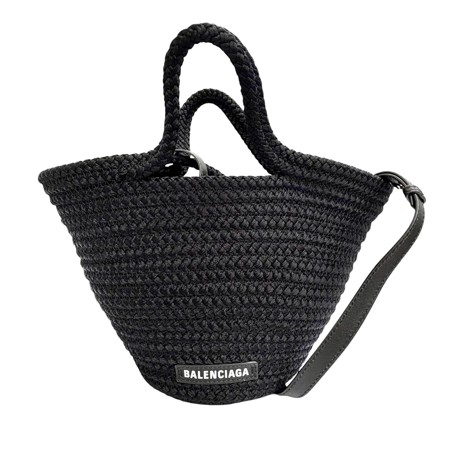 Balenciaga Ibiza Basket Small Black Nylon Tote Bag (1 of 14)