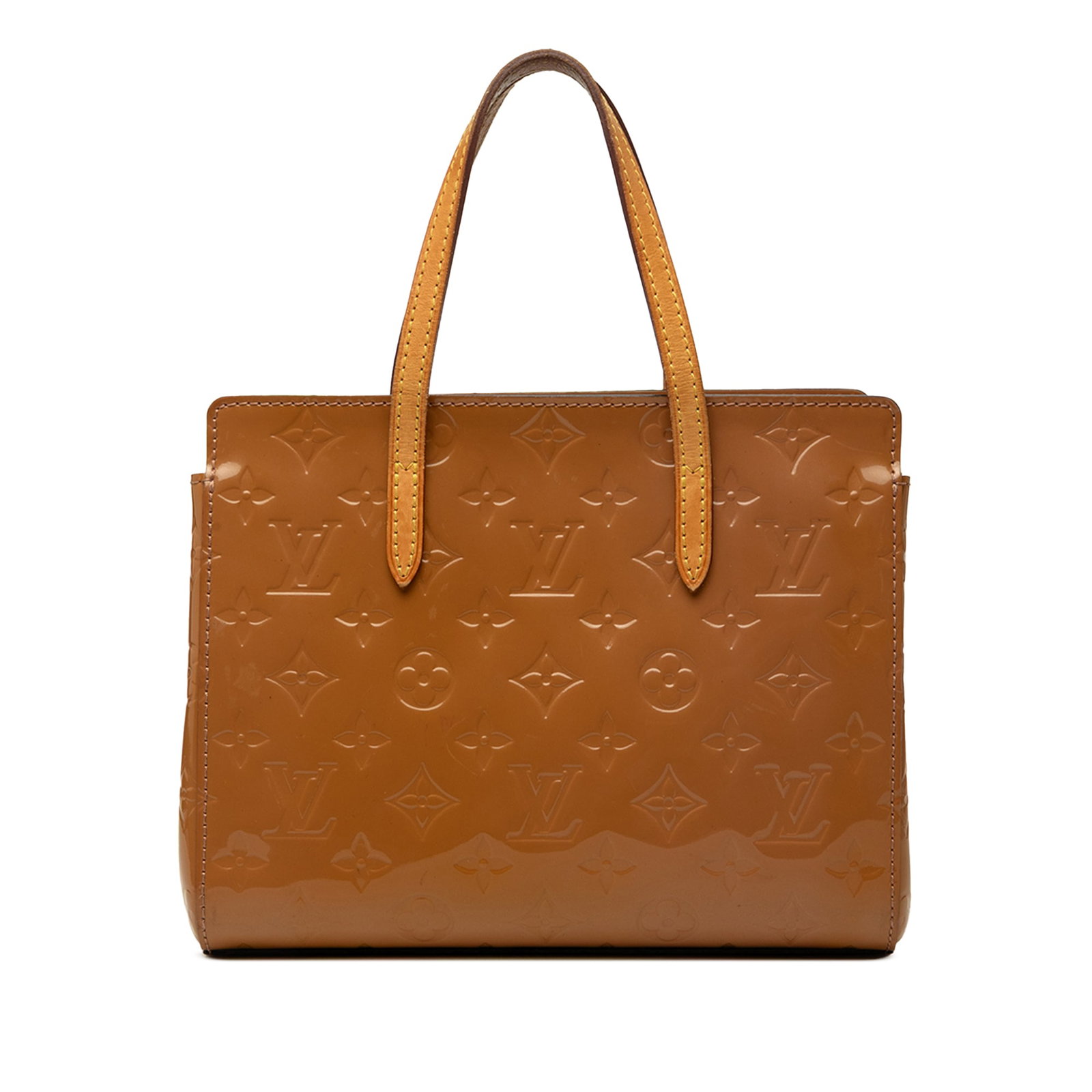 Louis Vuitton Catalina BB Monogram Vernis Leather Handbag: Louis Vuitton Catalina BB Monogram Vernis Leather Handbag The Louis Vuitton Monogram Vernis Catalina BB is a compact handbag crafted with a vernis leather body and flat vachetta leather handles. It fe