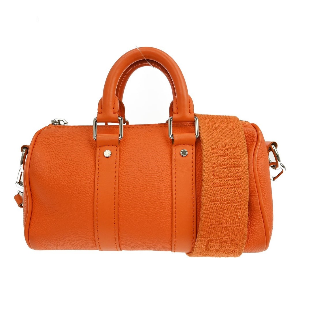 Louis Vuitton Aerogram Keepall XS Orange Leather 2 Way Bag: Louis Vuitton Aerogram Keepall XS Orange Leather 2 Way Bag Louis Vuitton Aerogram Keepall XS 2-way shoulder bag in orange leather with a zip closure and compact mini silhouette. Made in France, this v