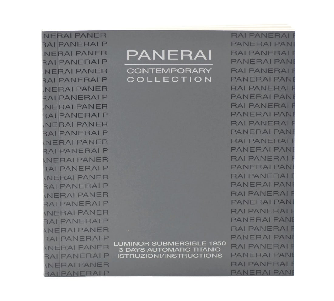 Panerai Luminor Submersible Titanio 1950 3 Days Manual Booklet (1 of 1)