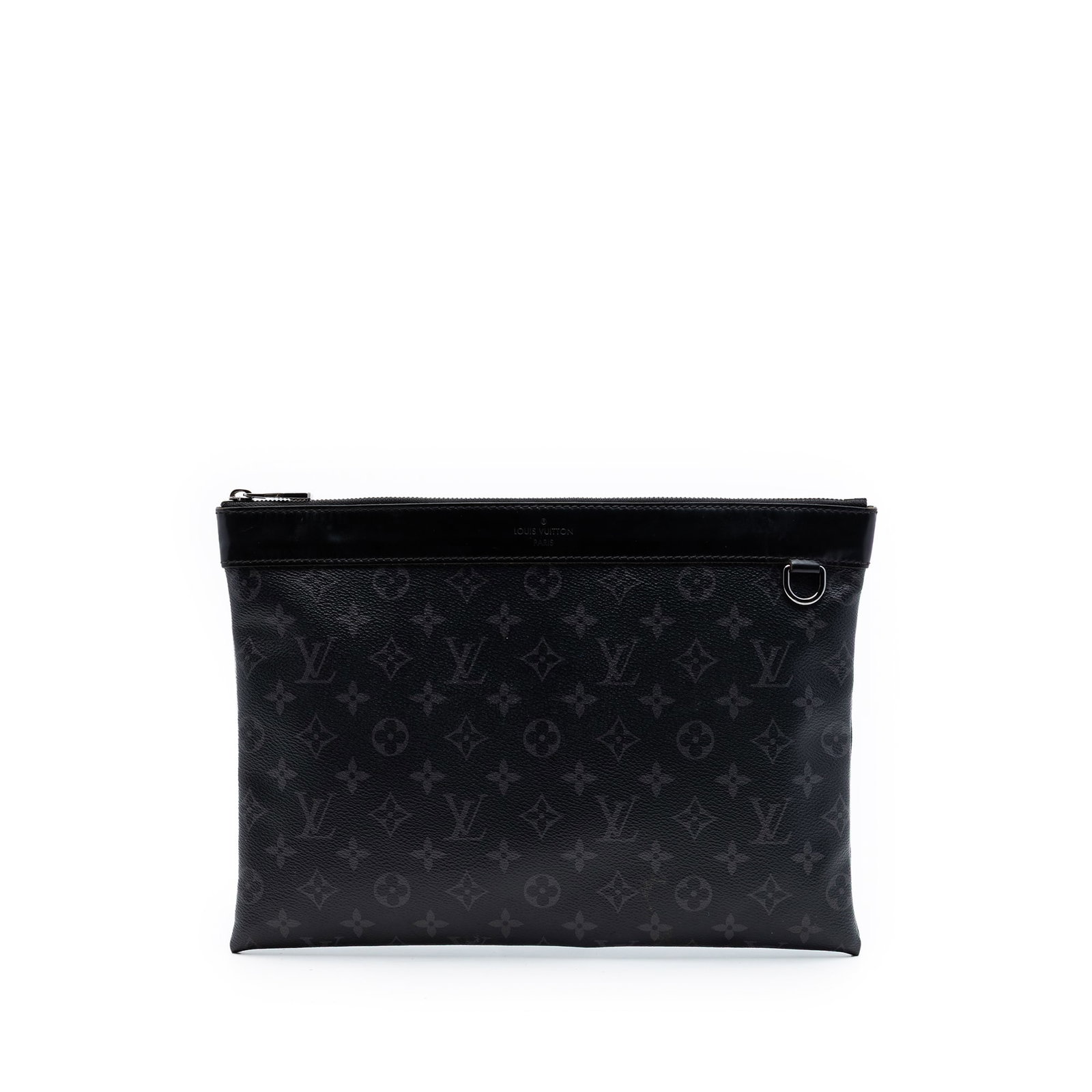 Louis Vuitton Discovery Pochette GM Monogram Eclipse Clutch Bag (1 of 6)