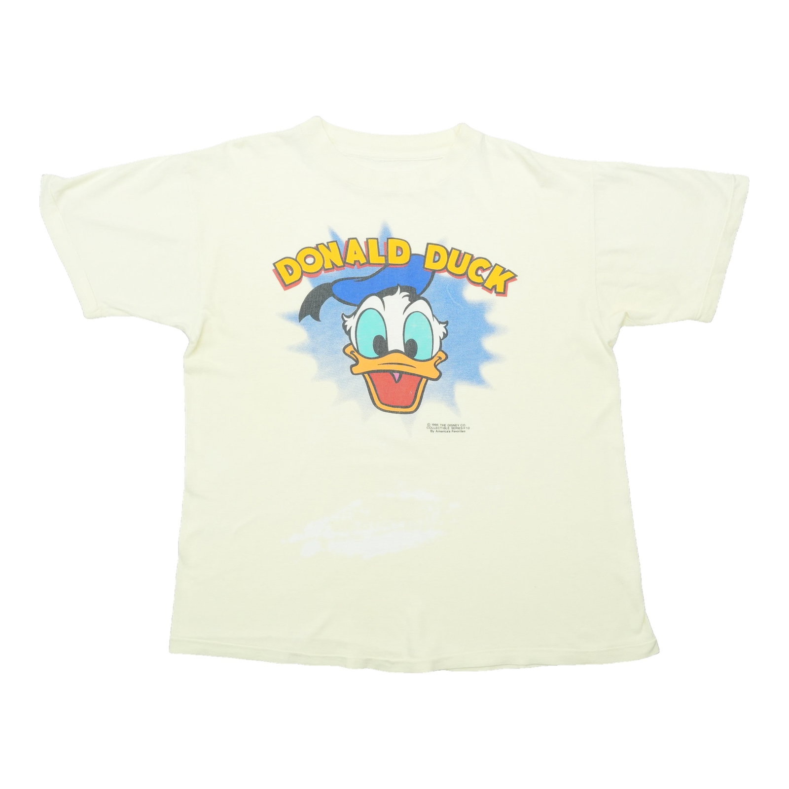 Vintage 1980s Donald Duck White Cotton T Shirt (1 of 3)