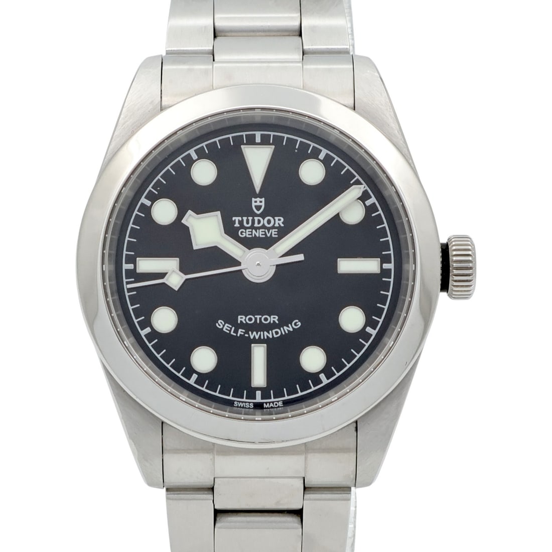 TUDOR 79580 Black Bay automatic stainless steel wristwatch: TUDOR 79580 Black Bay automatic stainless steel wristwatch TUDOR Black Bay 79580 automatic wristwatch with a stainless steel case and stainless steel band. This unisex watch features a black dial and 