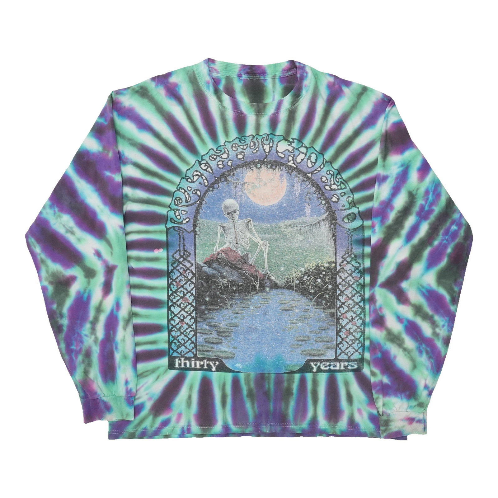 Grateful Dead Thirty Years 1995 tie-dye cotton long sleeve tee (1 of 3)