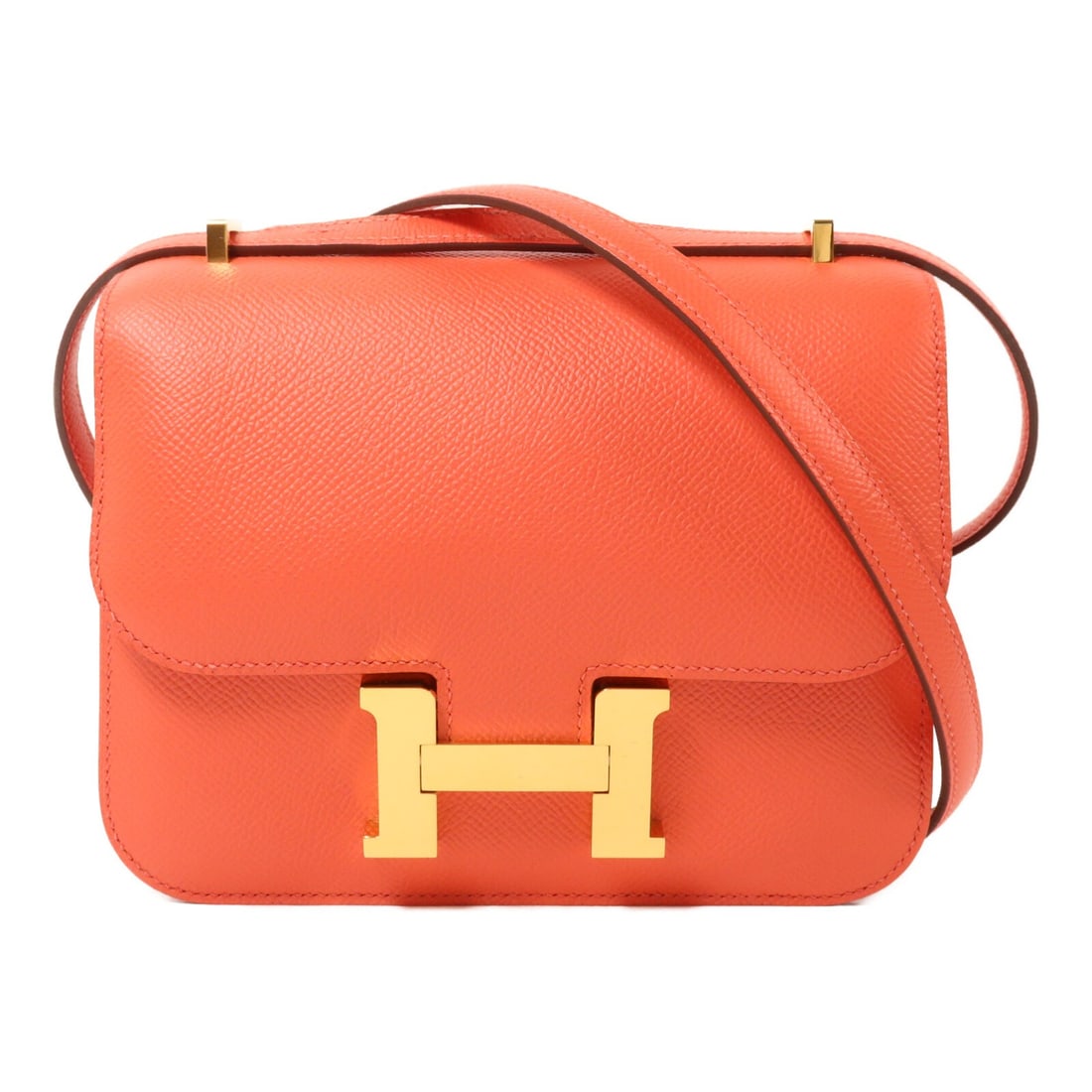 HERMES Constance Mini Shoulder Bag Epsom Calfskin Rose Jaipur: HERMES Constance Mini Shoulder Bag Epsom Calfskin Rose Jaipur Hermes Constance Mini shoulder bag in Rose Jaipur Veau Epsom leather with GHW. This women's shoulder bag is made in France and features a 