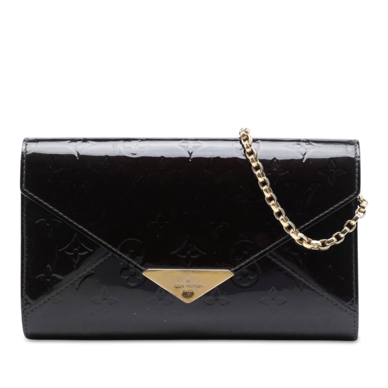 Louis Vuitton Mira Monogram Vernis Leather Shoulder Bag Purple: Louis Vuitton Mira Monogram Vernis Leather Shoulder Bag Purple Louis Vuitton Monogram Vernis Mira shoulder bag in purple leather with a chain link strap and front flap with magnetic snap closure. The 