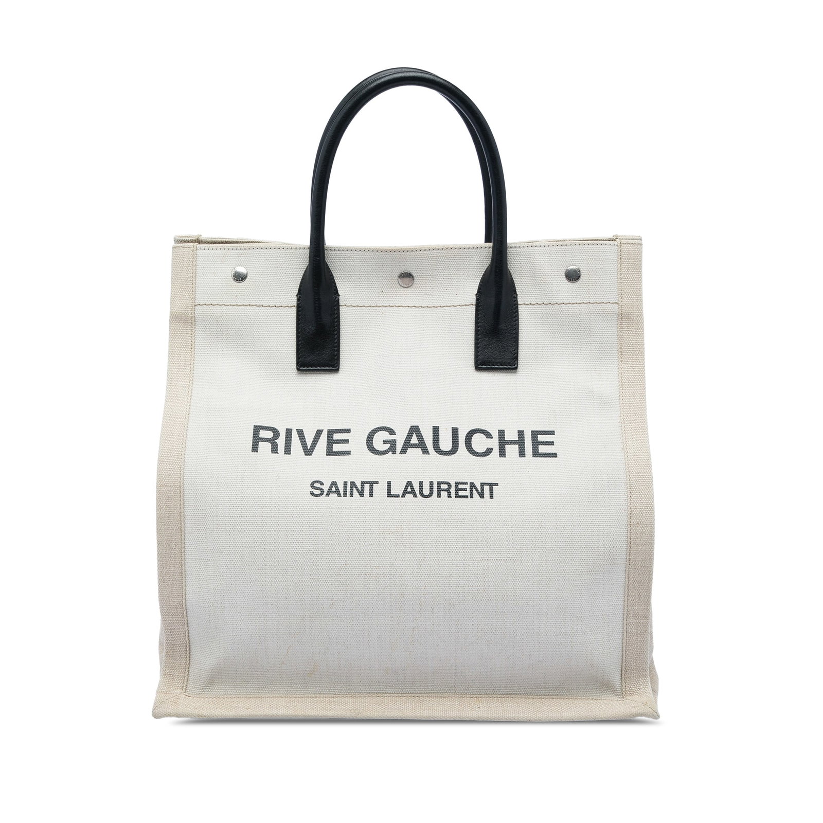 Saint Laurent Rive Gauche North South Tote Mixed Fibers Brown (1 of 5)