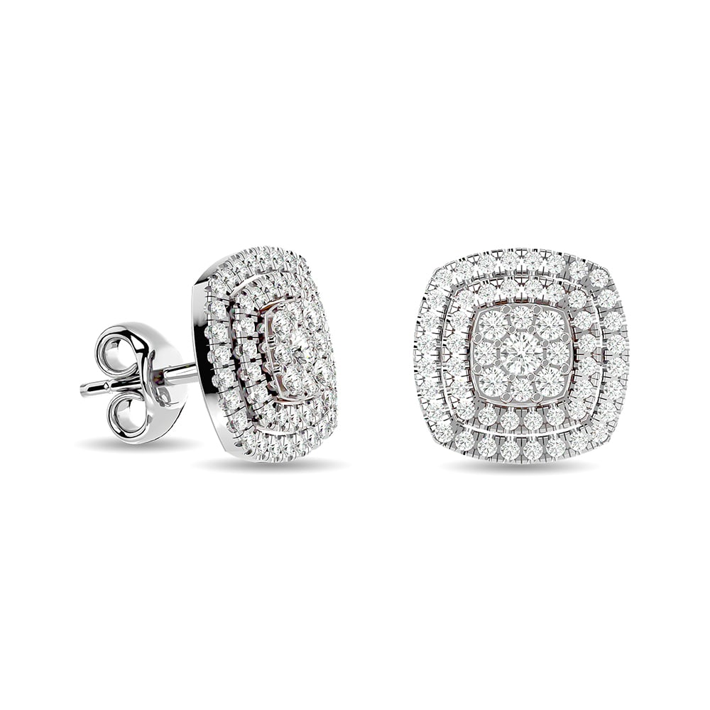 Diamond 5/8 Ct.tw Fashion Earrings in 10K White Gold: Diamond 5/8 Ct.tw Fashion Earrings in 10K White Gold 14k White Gold Stone Color: G-h Stone Clarity: I1 This item may take 2-5 weeks for shipping. PLEASE NOTE: Framed, Large, or heavy items do not have