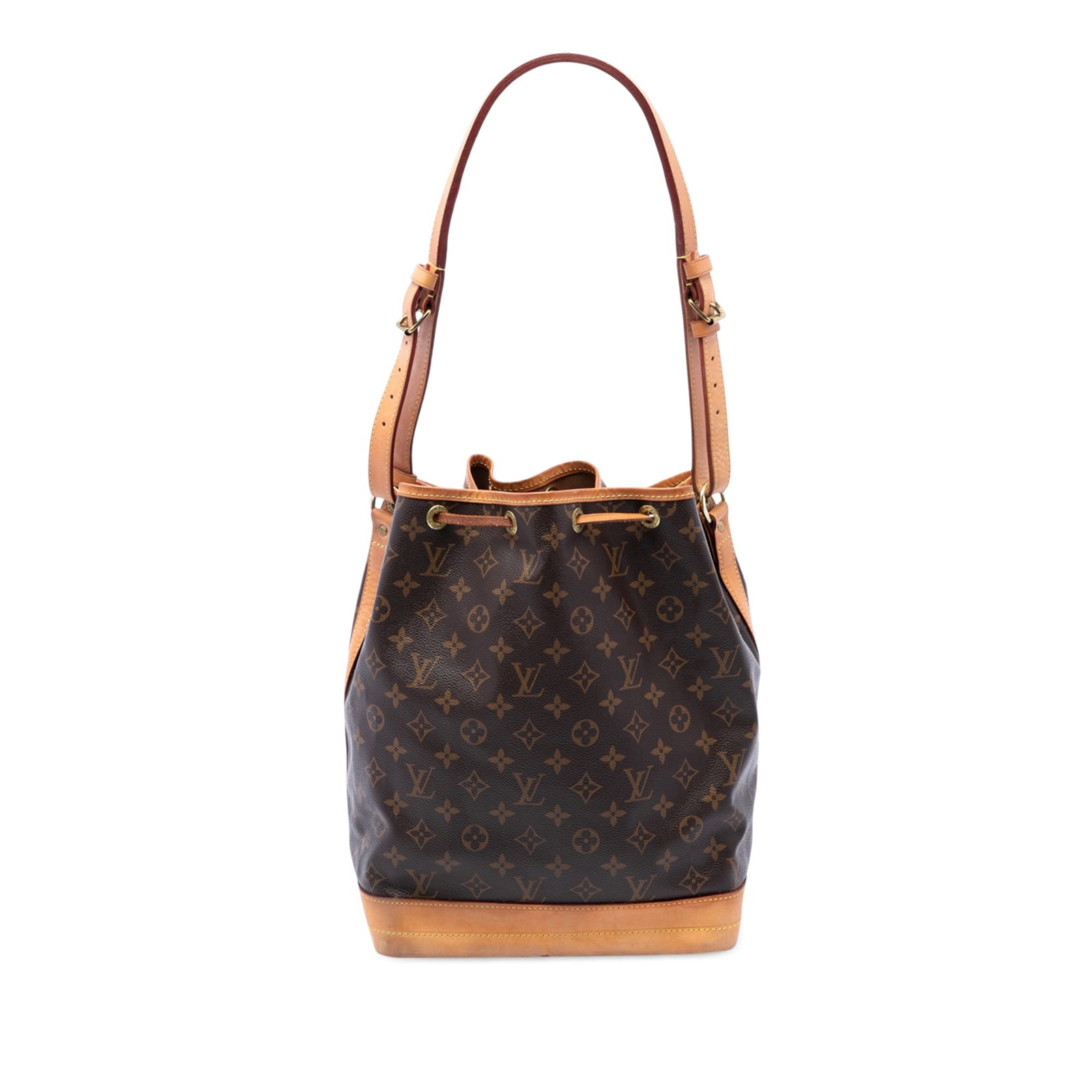 Louis Vuitton Noe GM Monogram Drawstring Shoulder Bag: Louis Vuitton Noe GM Monogram Drawstring Shoulder Bag Louis Vuitton Monogram Noe GM bucket bag crafted with a monogram canvas body, vachetta leather trim, an adjustable vachetta leather shoulder strap