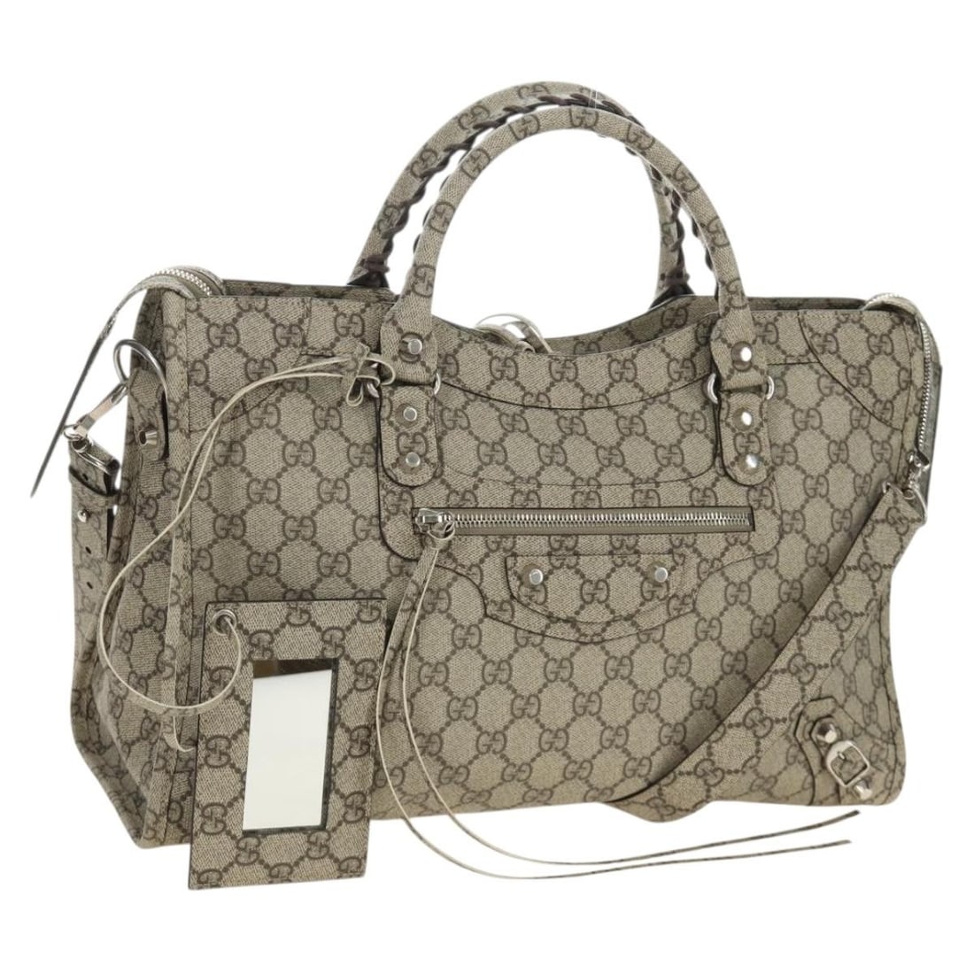 Gucci 681695 The Hacker Project Balenciaga GG Supreme handbag (1 of 18)