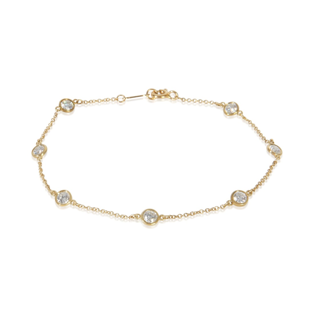 Tiffany & Co. Elsa Peretti Diamond By The Yard 18k Gold Bracelet (1 of 5)