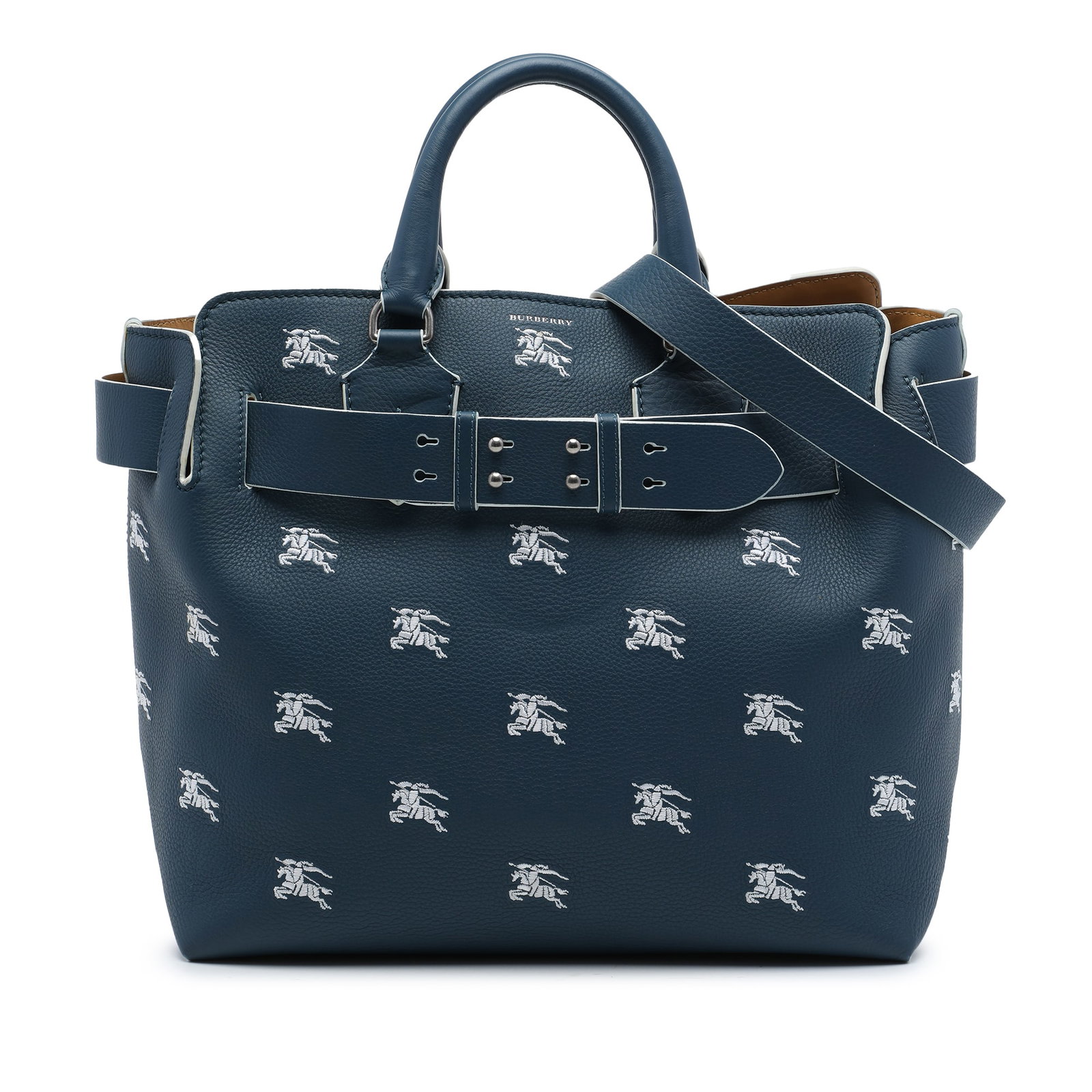 Burberry Marais Belt Bag Blue Grained Calfskin Leather (1 of 6)