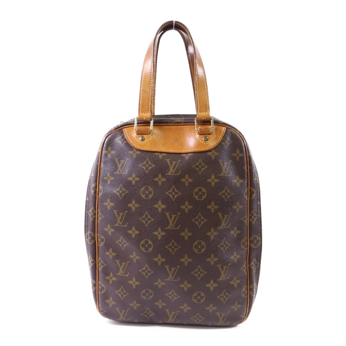 Louis Vuitton Excursion M41450 Monogram Shoe Case Handbag Brown: Louis Vuitton Excursion M41450 Monogram Shoe Case Handbag Brown Louis Vuitton Excursion Shoe Case handbag, model M41450, in brown Monogram and PVC coated canvas. It features a brown exterior, a handle