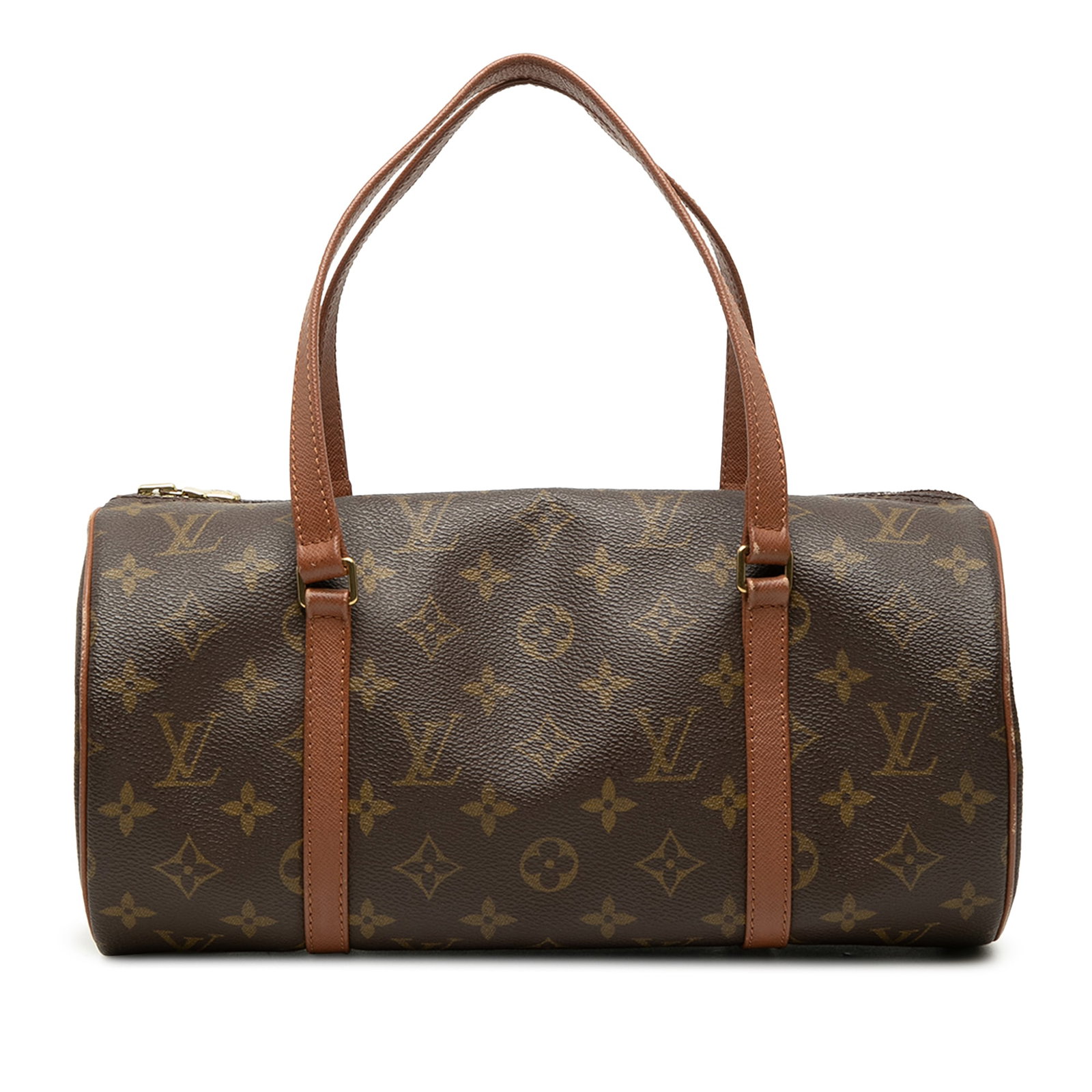 Louis Vuitton Papillon 30 Monogram Canvas Handbag: Louis Vuitton Papillon 30 Monogram Canvas Handbag A Louis Vuitton Monogram Papillon 30 bag crafted with a monogram canvas body, flat leather handles, and a top zip closure. Made in France, this piece 