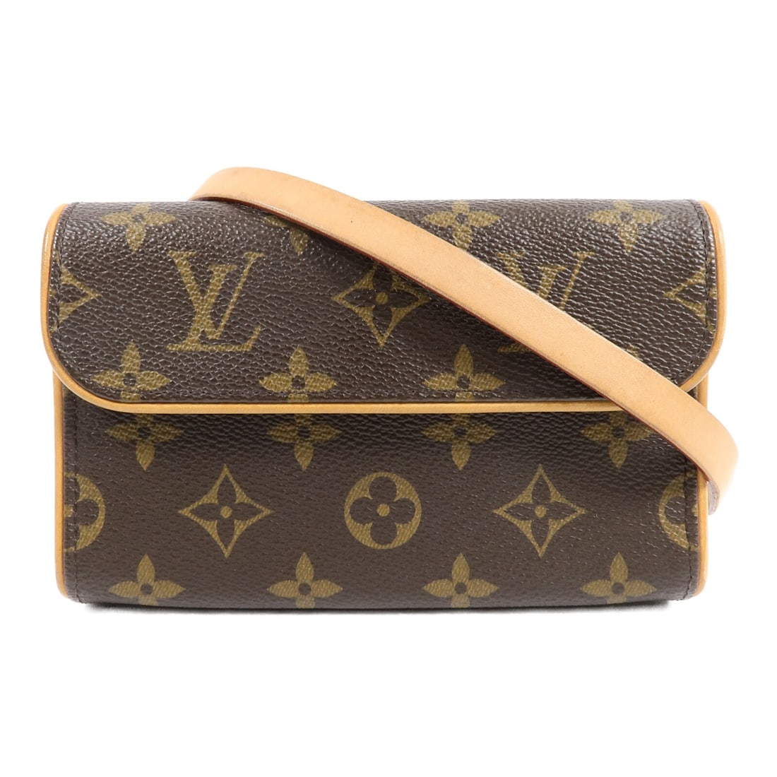 Louis Vuitton Pochette Florentine Monogram Waist Bag M51855 Brown: Louis Vuitton Pochette Florentine Monogram Waist Bag M51855 Brown Monogram Pochette Florentine waist bag/body bag in brown PVC coated canvas. This women's bag features a magnetic pocket and includes a