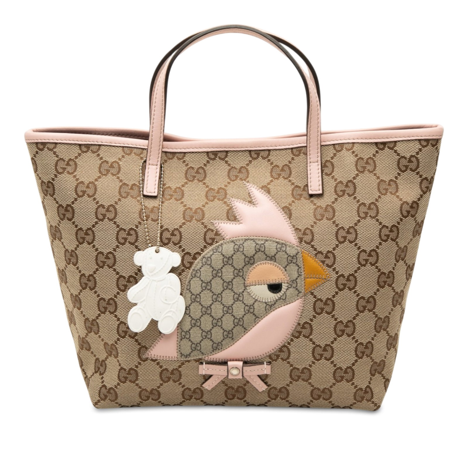 Gucci GG Canvas Zoo Bird Applique Tote Bag (1 of 7)