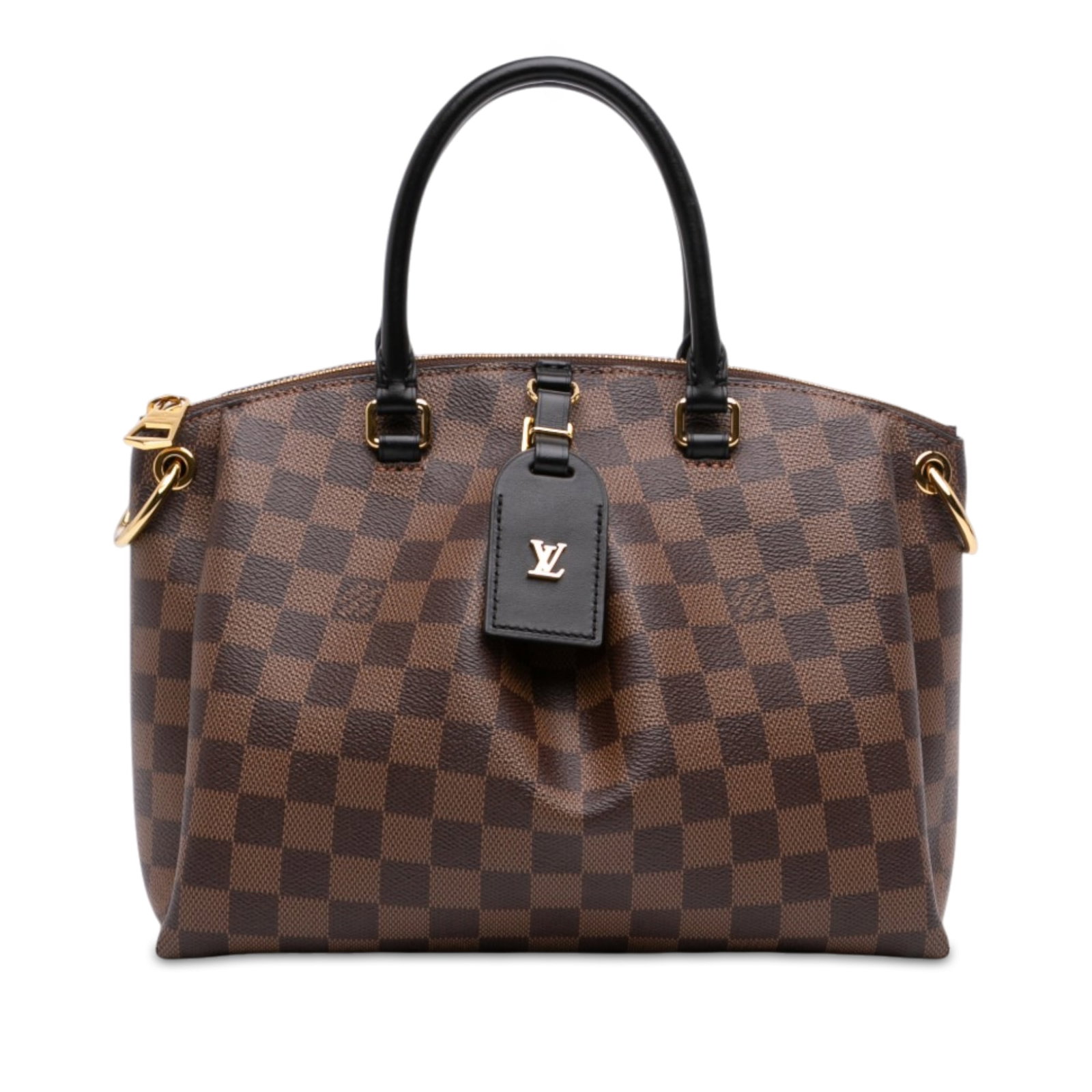 Louis Vuitton Odeon PM Damier Ebene Brown Tote Bag: Louis Vuitton Odeon PM Damier Ebene Brown Tote Bag Louis Vuitton Odeon Tote PM in Damier Ebene canvas with rolled leather handles, a top zip closure, and interior slip pockets. Made in Italy. Includes