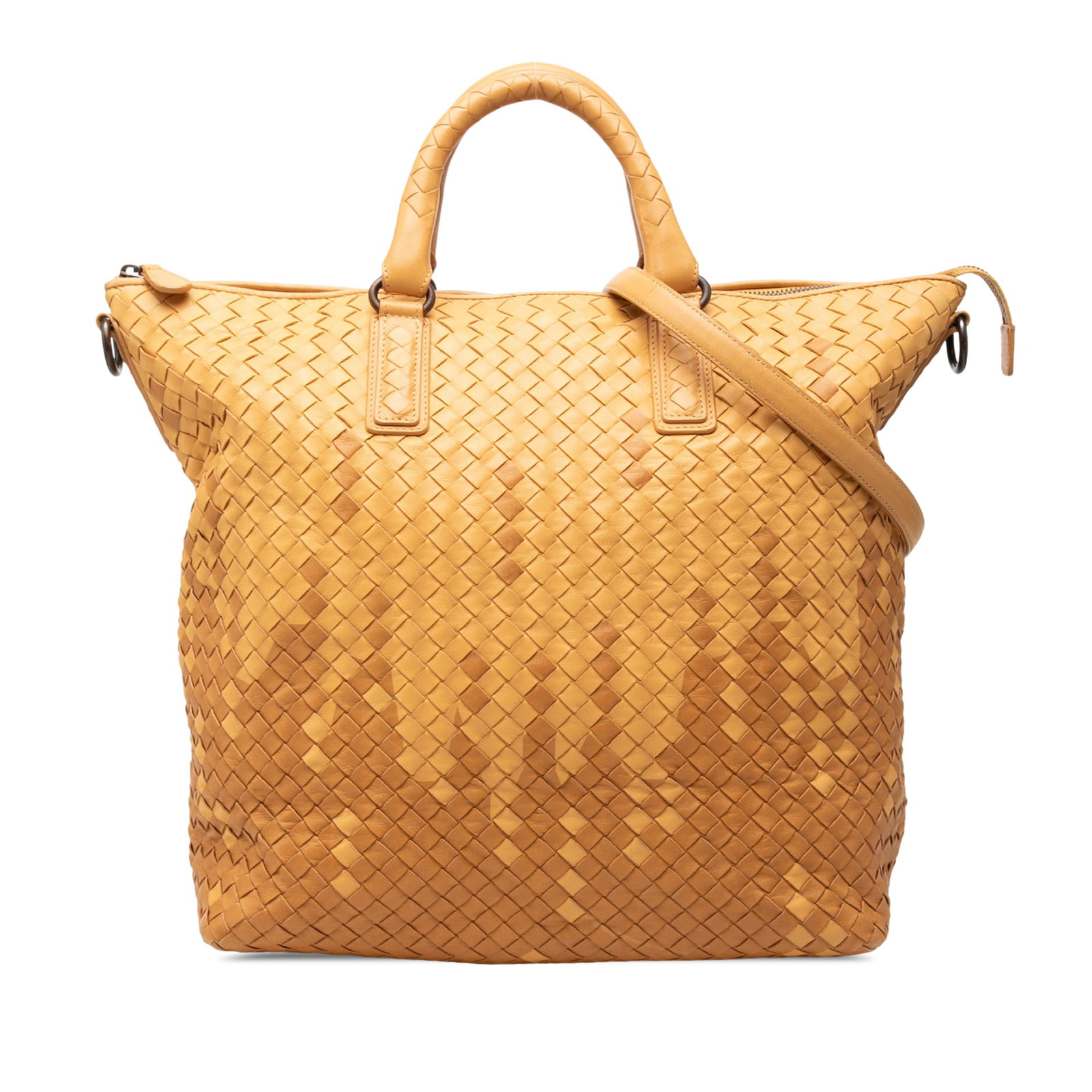 Leather Shoulder Bag Bottega Veneta Bicolor Nappa Intrecciato Tote: Leather Shoulder Bag Bottega Veneta Bicolor Nappa Intrecciato Tote A Bottega Veneta convertible tote crafted in bicolor nappa leather with the brand's signature intrecciato woven design. It features r
