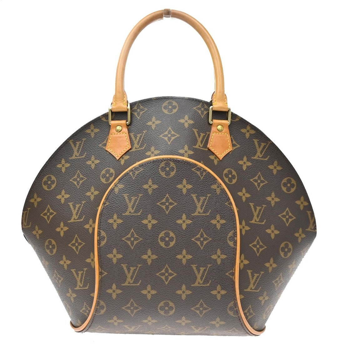 Louis Vuitton Ellipse Brown Monogram Canvas Bag: Louis Vuitton Ellipse Brown Monogram Canvas Bag Louis Vuitton Ellipse Monogram handbag in brown canvas. This women's bag is made in France and remains in good condition, with visible signs of wear inc