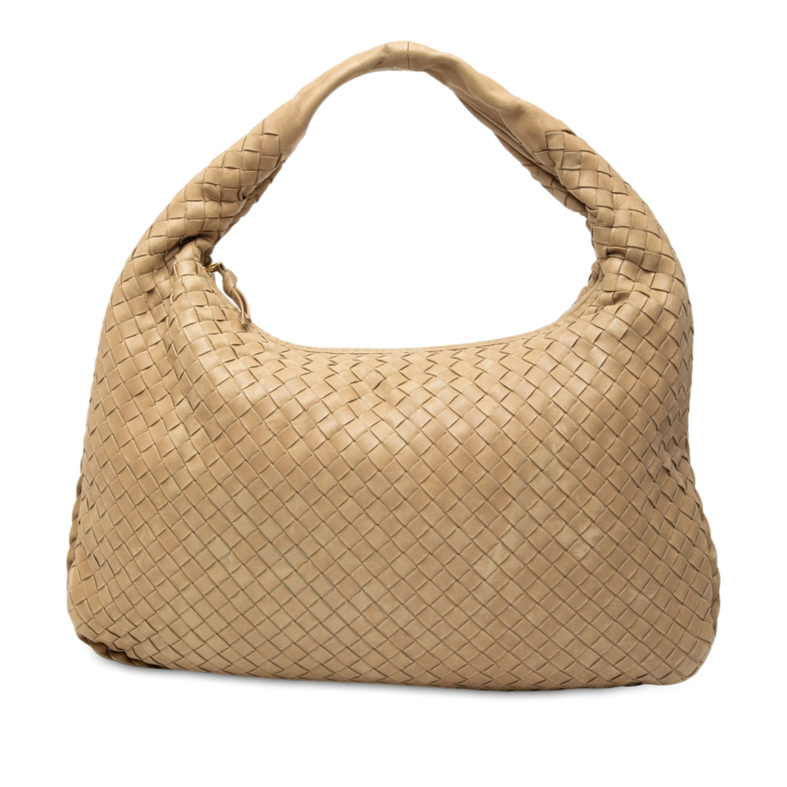 Bottega Veneta Veneta Hobo Small Intrecciato Nappa Leather Bag: Bottega Veneta Veneta Hobo Small Intrecciato Nappa Leather Bag Bottega Veneta Small Nappa Intrecciato Veneta Hobo crafted in woven nappa leather with a flat handle, top zip closure, and an interior zi