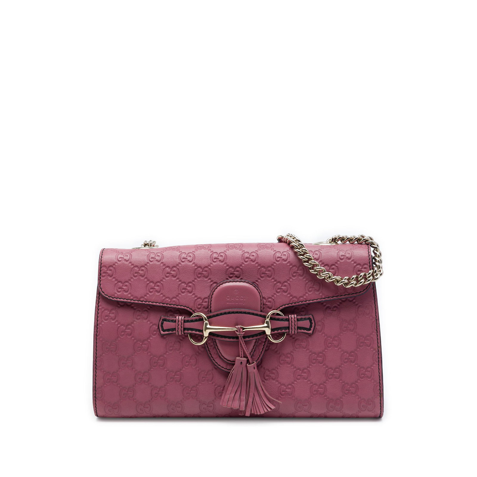 Gucci Emily Medium Guccissima Leather Shoulder Bag Purple (1 of 6)