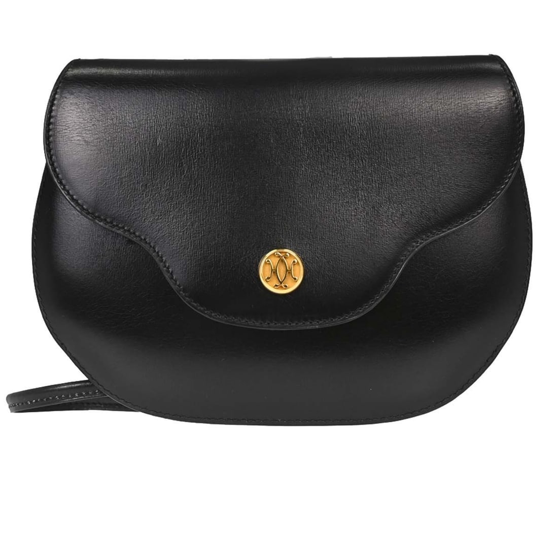 HERMES Pola Black Box Calf Leather Shoulder Bag (1 of 16)