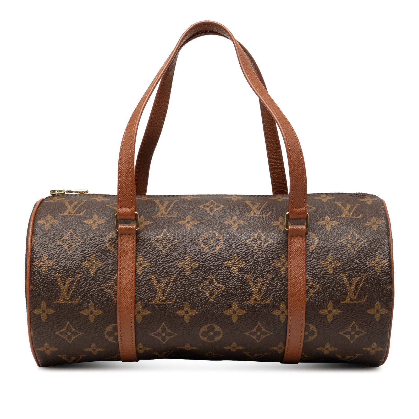 Louis Vuitton Papillon 30 Monogram Canvas Handbag: Louis Vuitton Papillon 30 Monogram Canvas Handbag Louis Vuitton Monogram Papillon 30 handbag crafted with a monogram canvas body, flat leather handles, and a top zip closure. Made in France, this brow