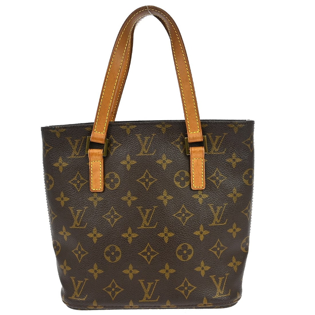 Louis Vuitton Vavin PM Monogram Canvas Tote Handbag M51172: Louis Vuitton Vavin PM Monogram Canvas Tote Handbag M51172 Vintage Louis Vuitton Vavin PM tote handbag in brown Monogram canvas and leather. This medium tote features double handles, an open top, logo