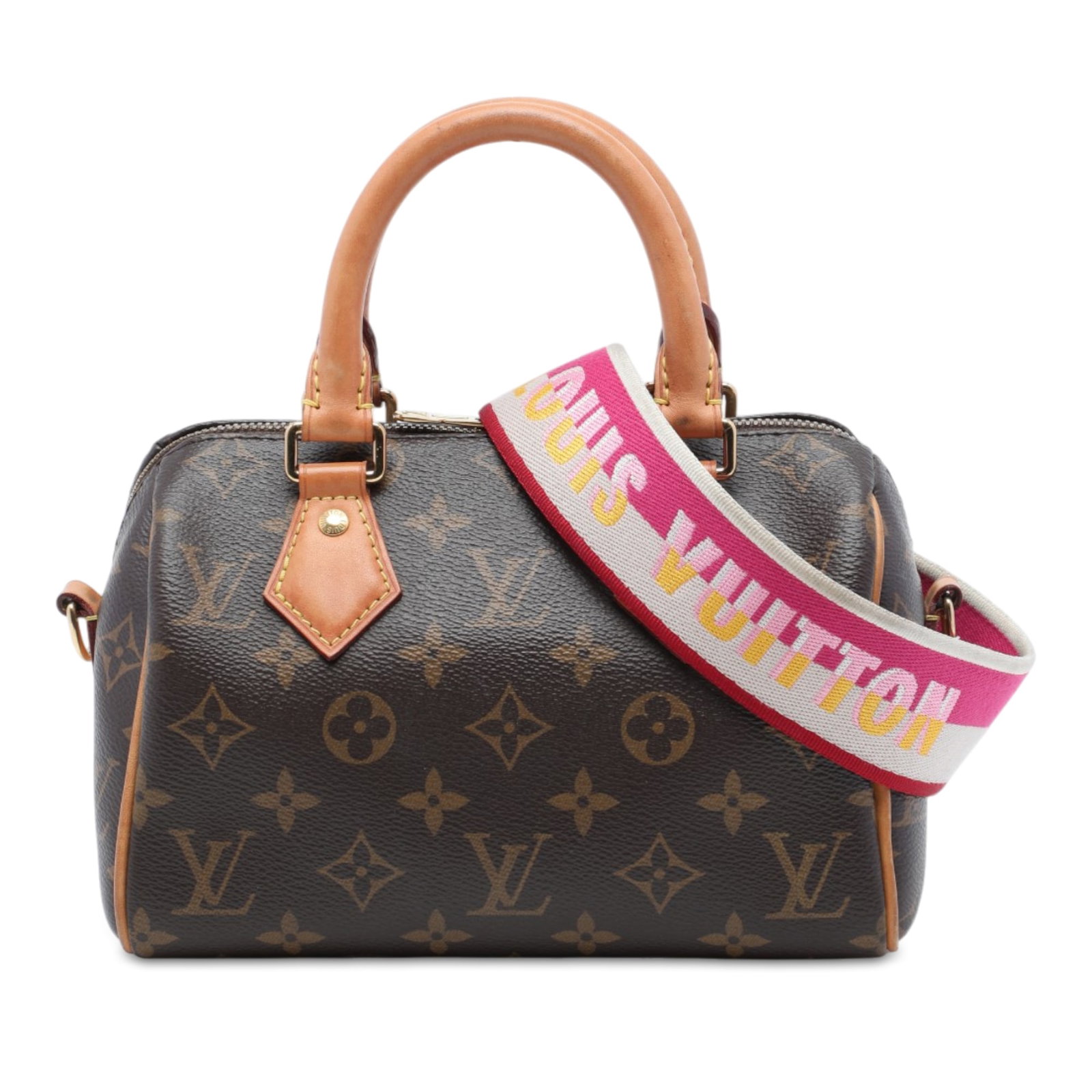 Louis Vuitton Speedy Bandouliere 20 Monogram Canvas Handbag: Louis Vuitton Speedy Bandouliere 20 Monogram Canvas Handbag Louis Vuitton Monogram Speedy Bandouliere 20 handbag crafted in monogram canvas with vachetta leather trim. It features rolled vachetta leat