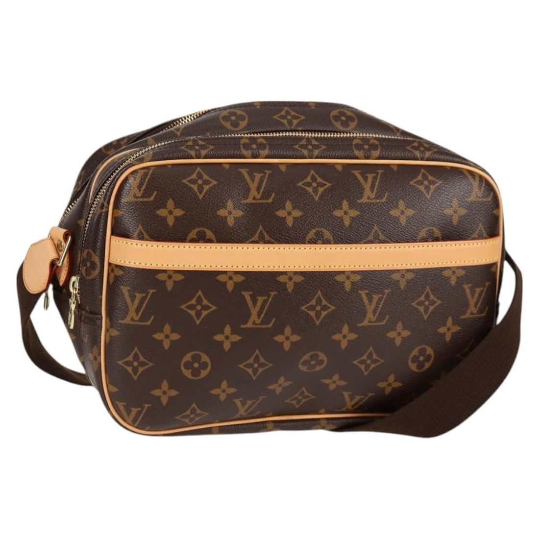Louis Vuitton Reporter PM Monogram Canvas Shoulder Bag M45254: Louis Vuitton Reporter PM Monogram Canvas Shoulder Bag M45254 Louis Vuitton Reporter PM shoulder bag in Monogram canvas with an adjustable shoulder strap and included dust bag. Made in France, this ba