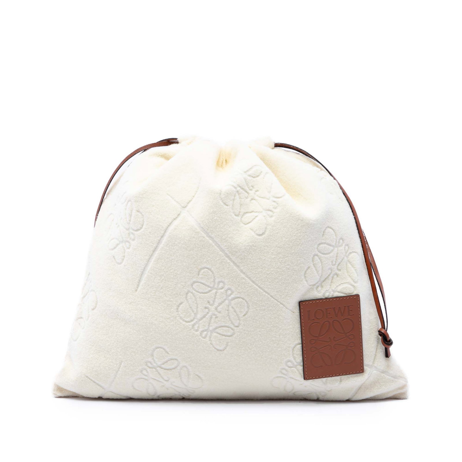 LOEWE Anagram Terry Cloth Pouch with Drawstring Closure (1 of 7)